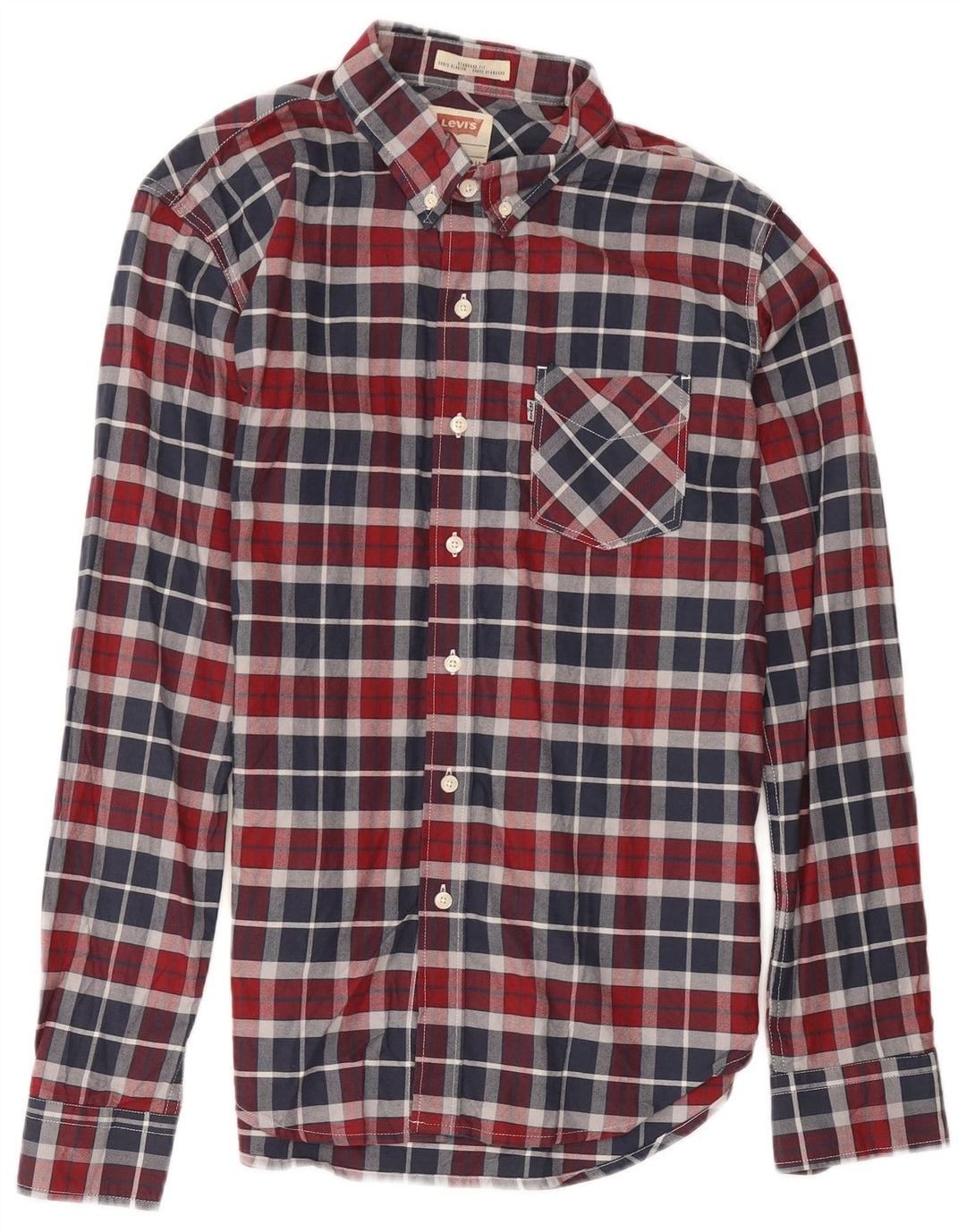 Camisa masculina Levi's Standard Fit média de algodão xadrez multicolorido