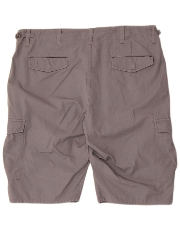 Shorts cargo masculino Conbipel IT 54 2XL W38 algodão listrado cinza