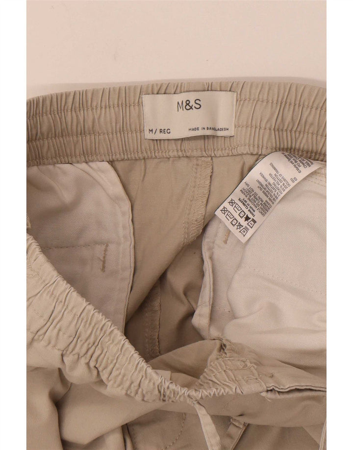 Calça Chino Masculina Slim Marks & Spencer Médio W32 L29 Algodão Bege