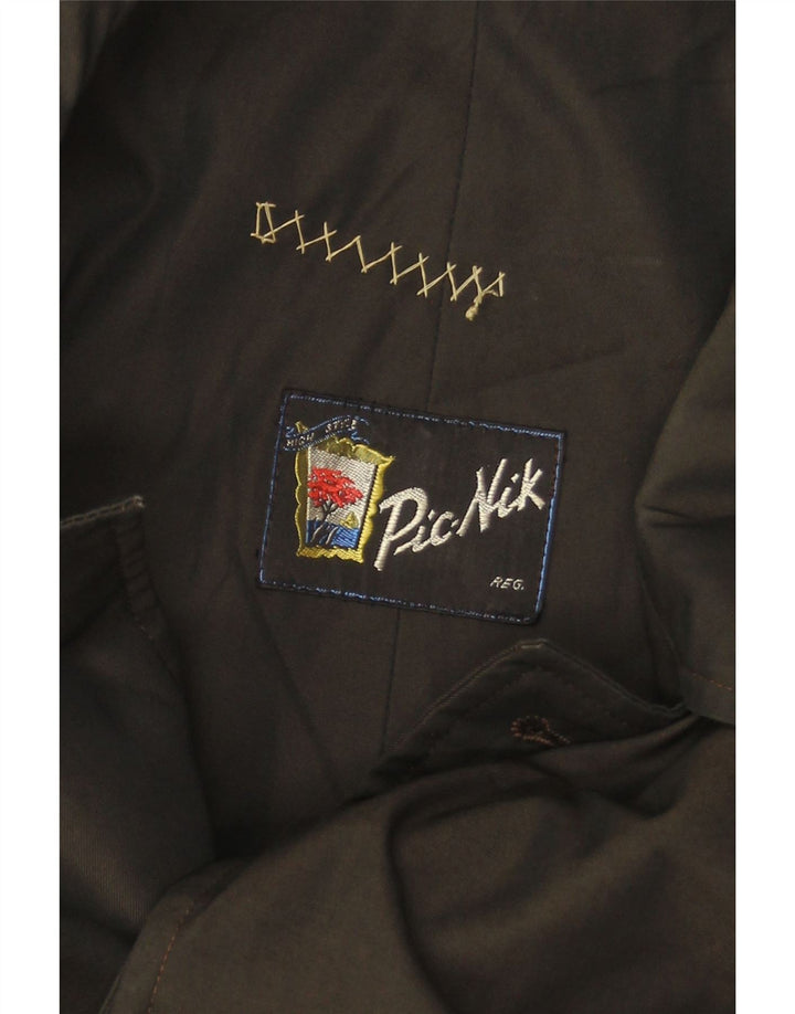 Sobretudo masculino VINTAGE UK 40 grande preto