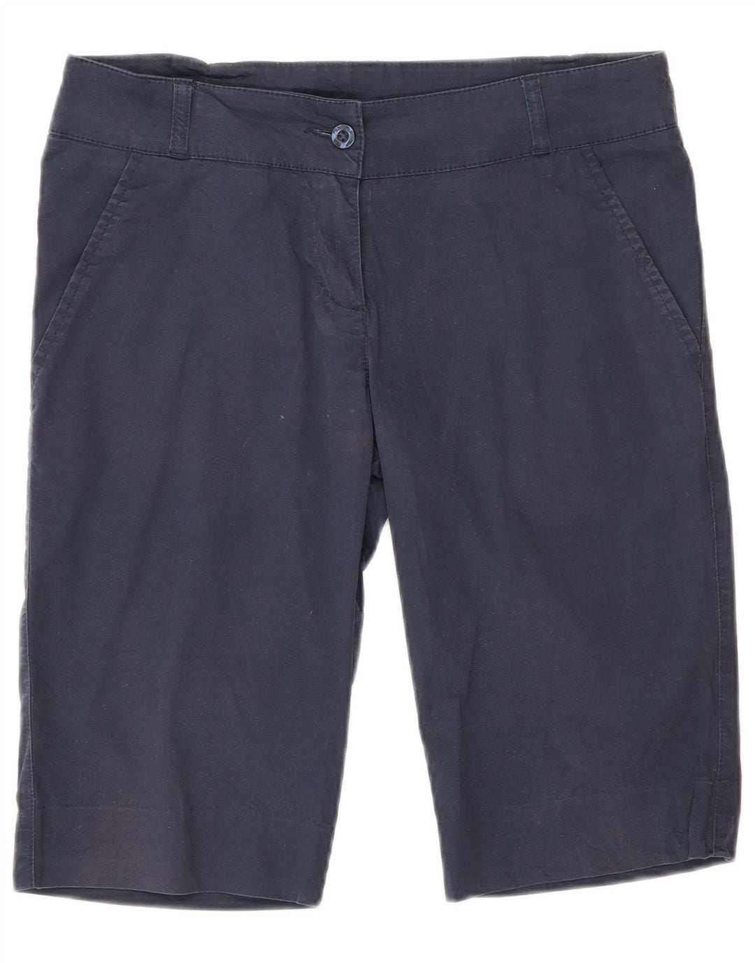 Shorts Chino Feminino Fila IT 42 Médio W30 Azul Marinho Algodão