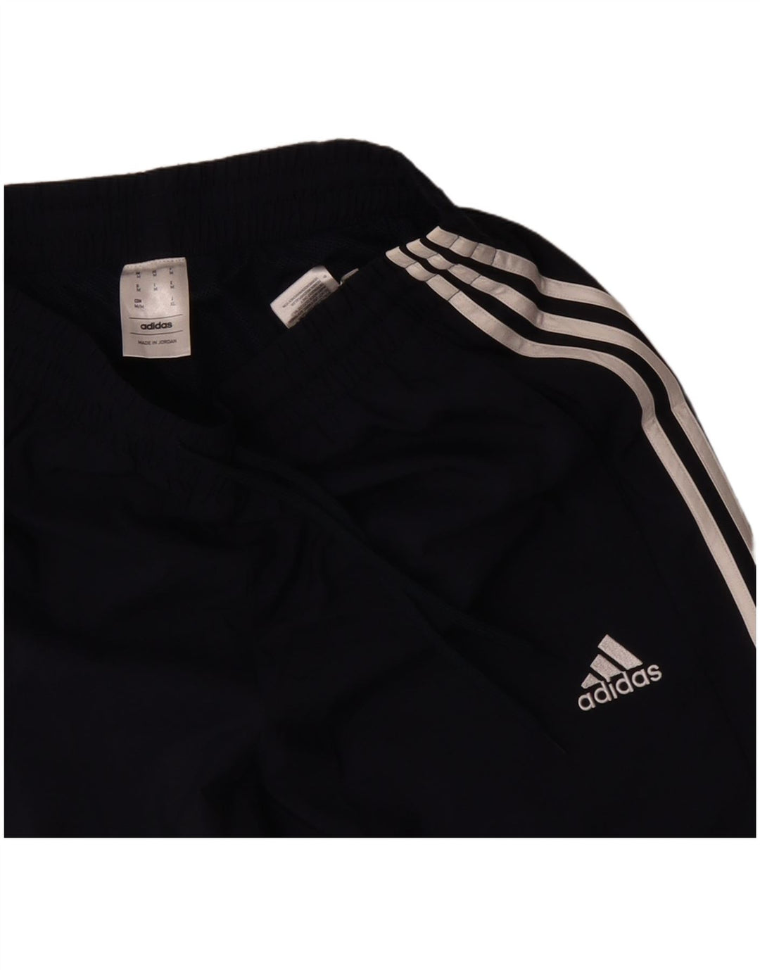 Shorts esportivos masculinos Adidas médio azul marinho poliéster
