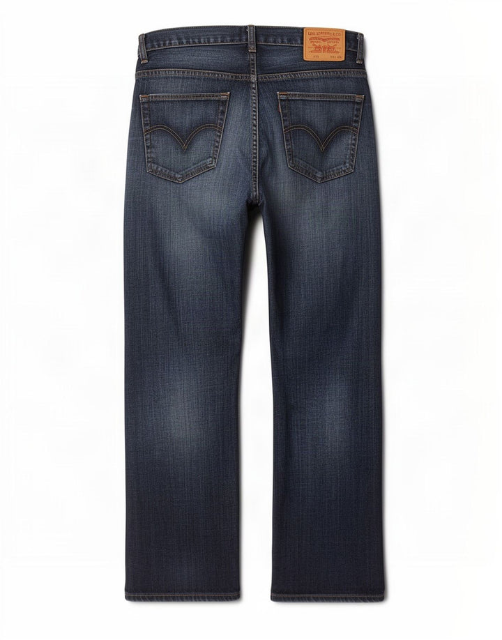 Levi's Masculino 758 Bootcut Jeans W34 L30 Azul Algodão
