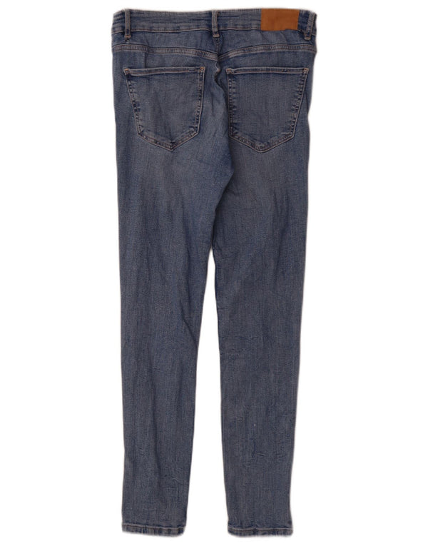 Zara Jeans Skinny Feminino UE 38 Pequeno W28 L28 Azul