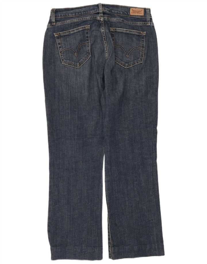 Calça jeans feminina LEVI'S 529 Curvy Bootcut EUA 12 grande W31 L29 algodão azul