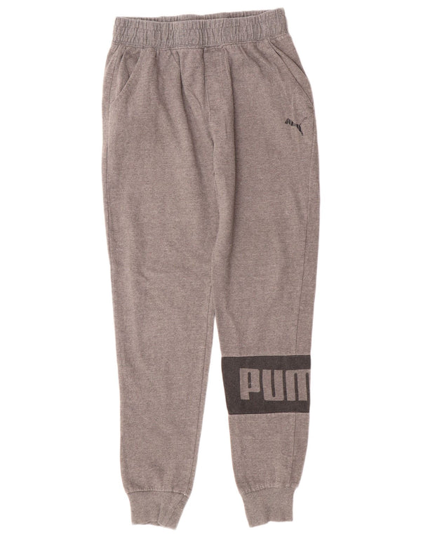 Calça de treino Puma Boys Graphic Joggers 15-16 anos XL cinza algodão