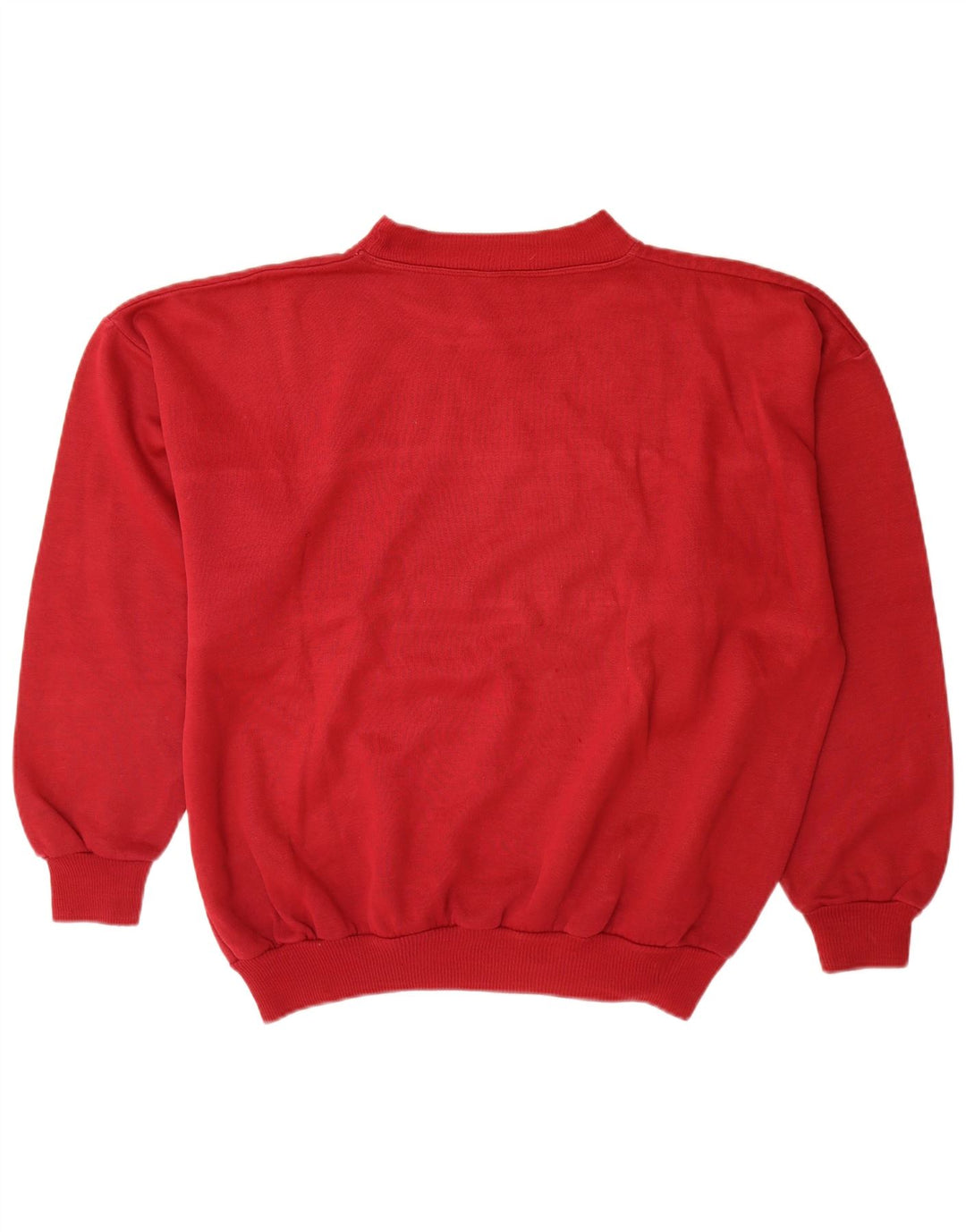 Moletom gráfico masculino vintage Jumper XL vermelho colorblock