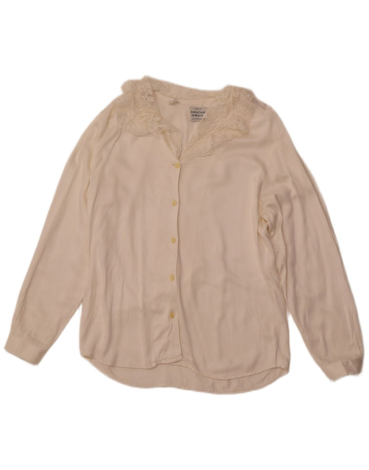 Blusa feminina BENETTON IT 44 médio off white viscose