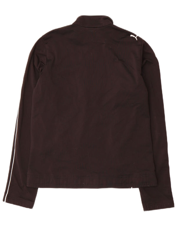 Puma Womens Tracksuit Top Jacket UK 14 Grande Preto Colourblock Poliéster