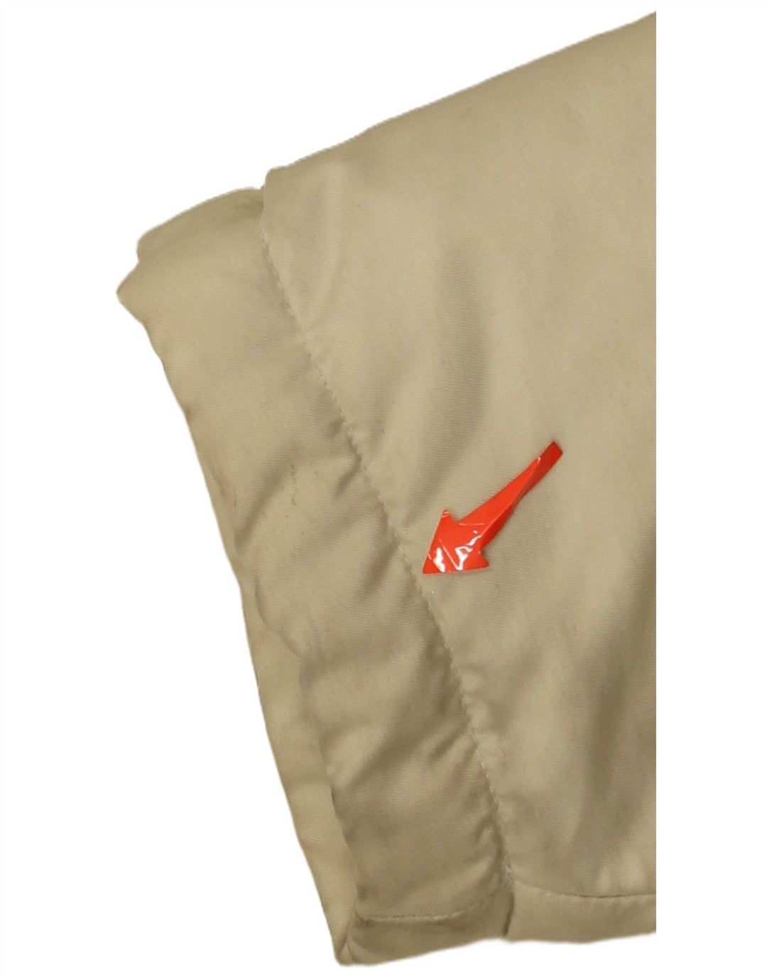 Jaqueta acolchoada feminina Sergio Tacchini UK 18 XL poliéster bege