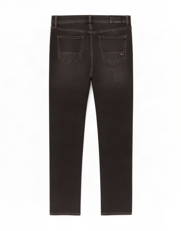 Tommy Hilfiger Masculino Slim Jeans W34 L34 Cinza Algodão
