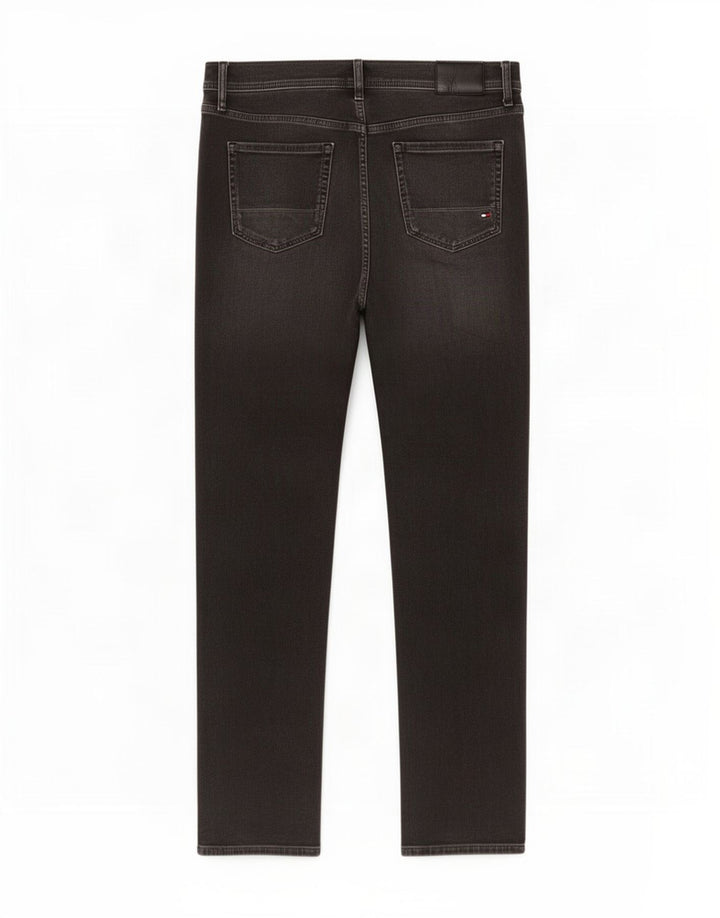 Tommy Hilfiger Masculino Slim Jeans W34 L34 Cinza Algodão