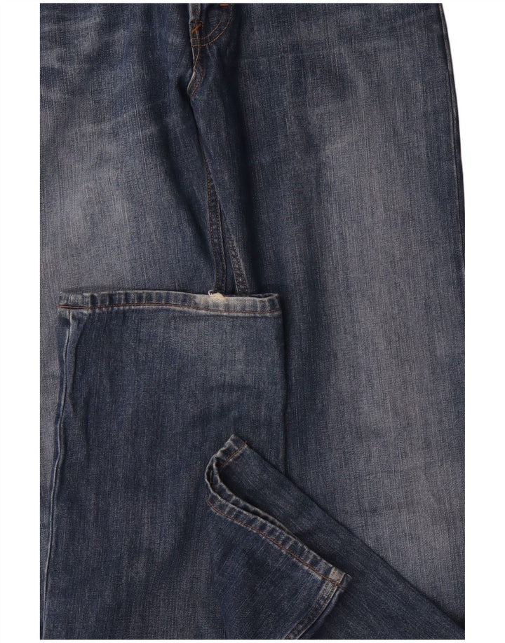 Lee Mens Knox Straight Jeans W33 L36 Azul Algodão