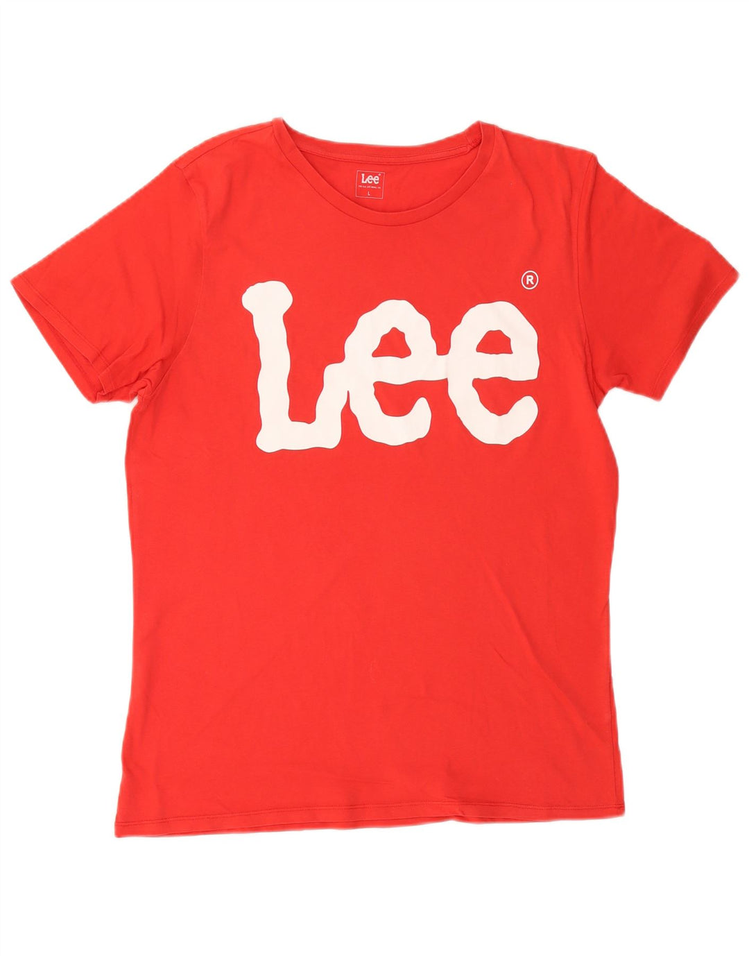 Lee Camiseta masculina gráfica top grande vermelho