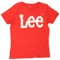Lee Camiseta masculina gráfica top grande vermelho
