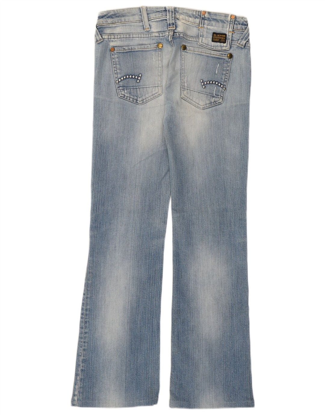 Jeans femininos G-STAR desgastados com bootcut W28 L28 azul
