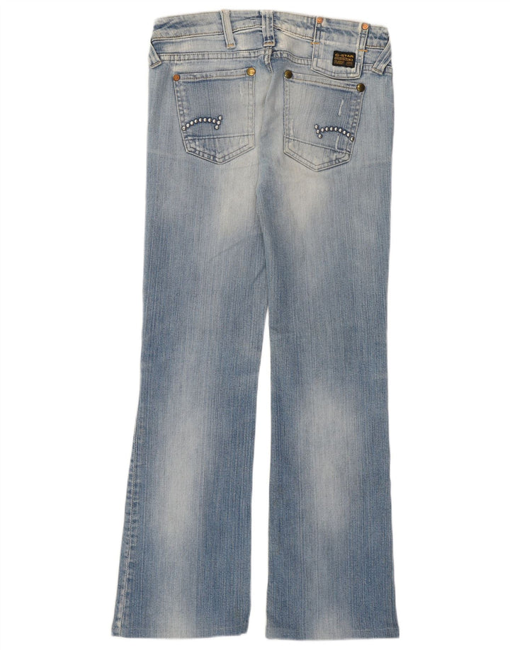 Jeans femininos G-STAR desgastados com bootcut W28 L28 azul