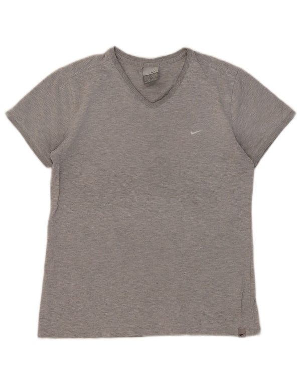 Camiseta Nike Feminina Top UK 10/12 Cinza Médio