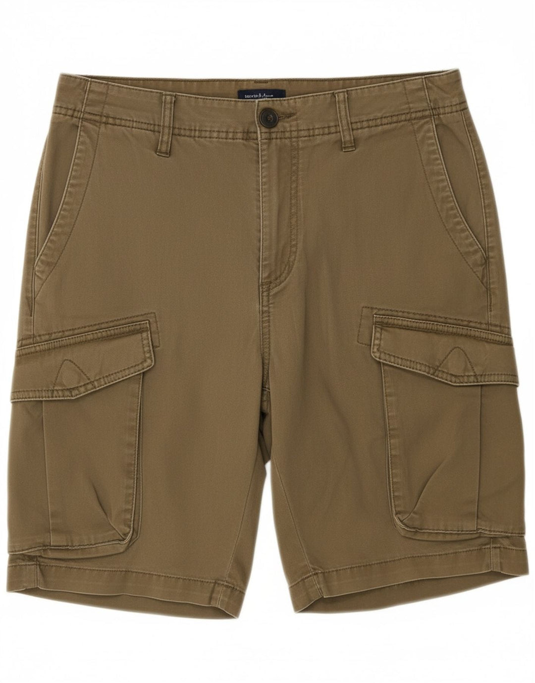 TIMBERLAND Mens Cargo Shorts W31 Médio Algodão Cáqui