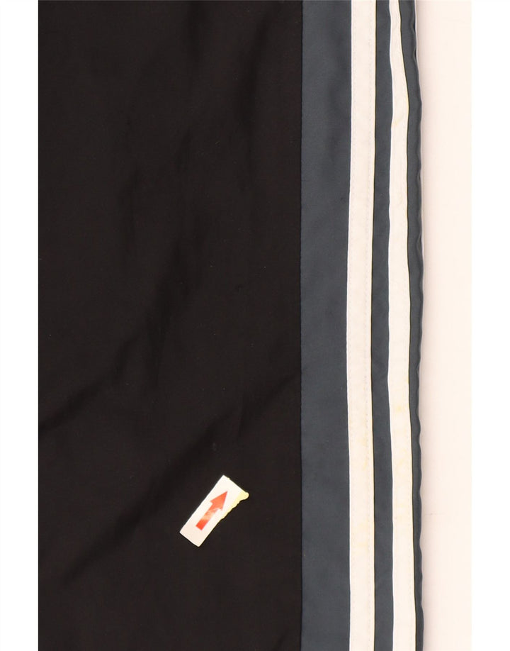 Calça de treino masculina Adidas Joggers pequeno preto colorblock poliéster