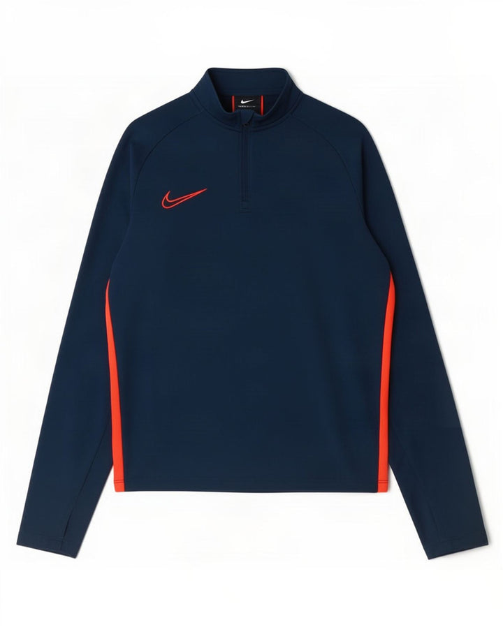 Top de treino Nike Boys Dri Fit pulôver 12-13 anos grande azul marinho
