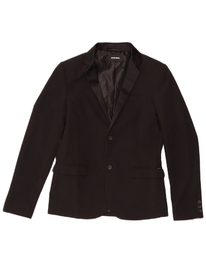 Jaqueta Blazer Diesel Boys 2 Botões 13-14 Anos Poliéster Preto