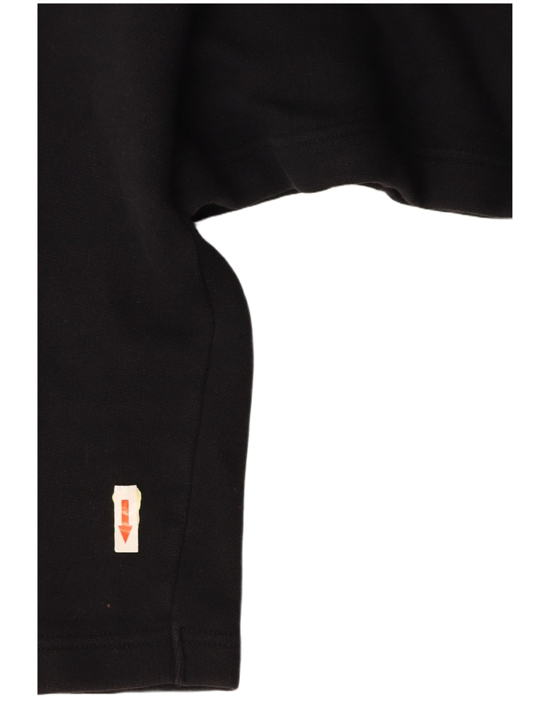 Camisa polo feminina oversized gráfica BENETTON Reino Unido 10 pequena preta