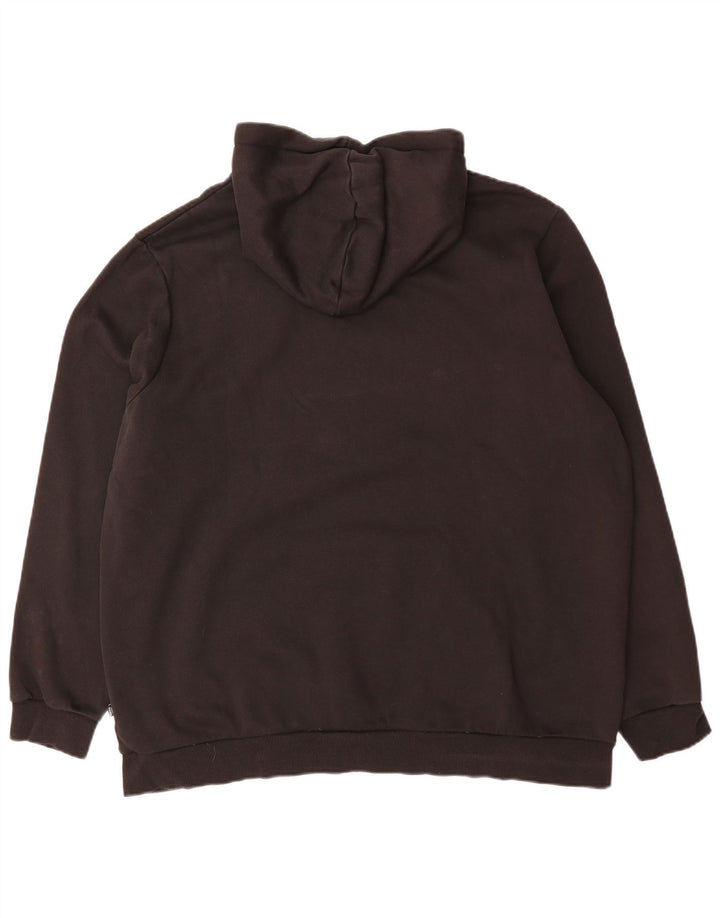 Puma Mens Hoodie Jumper 2XL Algodão Preto