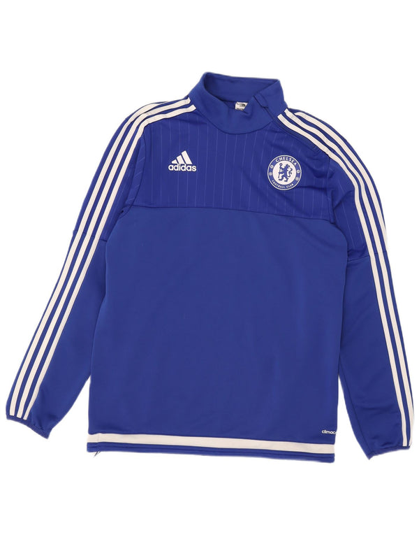Adidas Mens Chelsea FC Graphic Top Manga Longa Médio Azul Colourblock