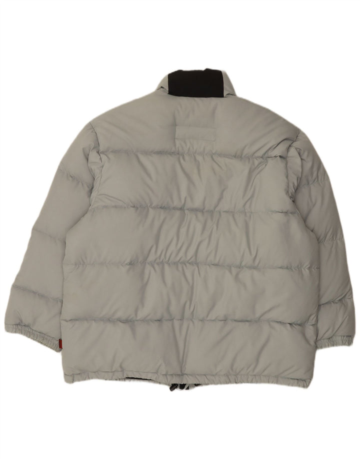 Jaqueta acolchoada masculina XS Exes UK 42 XL poliéster cinza
