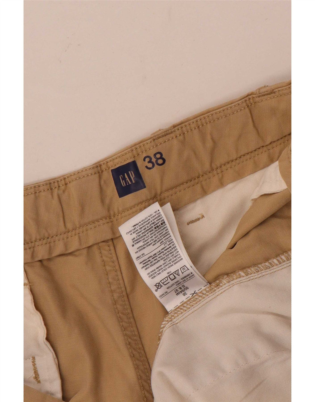 Shorts Chino Masculino Gap W38 XL Algodão Bege