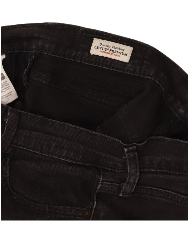 LEVI'S Feminino 511 Slim Jeans W30 L32 Algodão Preto
