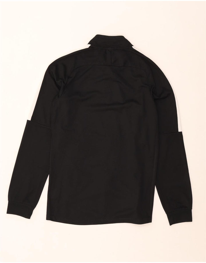 Nike Mens Dri Fit Tracksuit Top Jacket Pequeno Preto Colourblock Poliéster