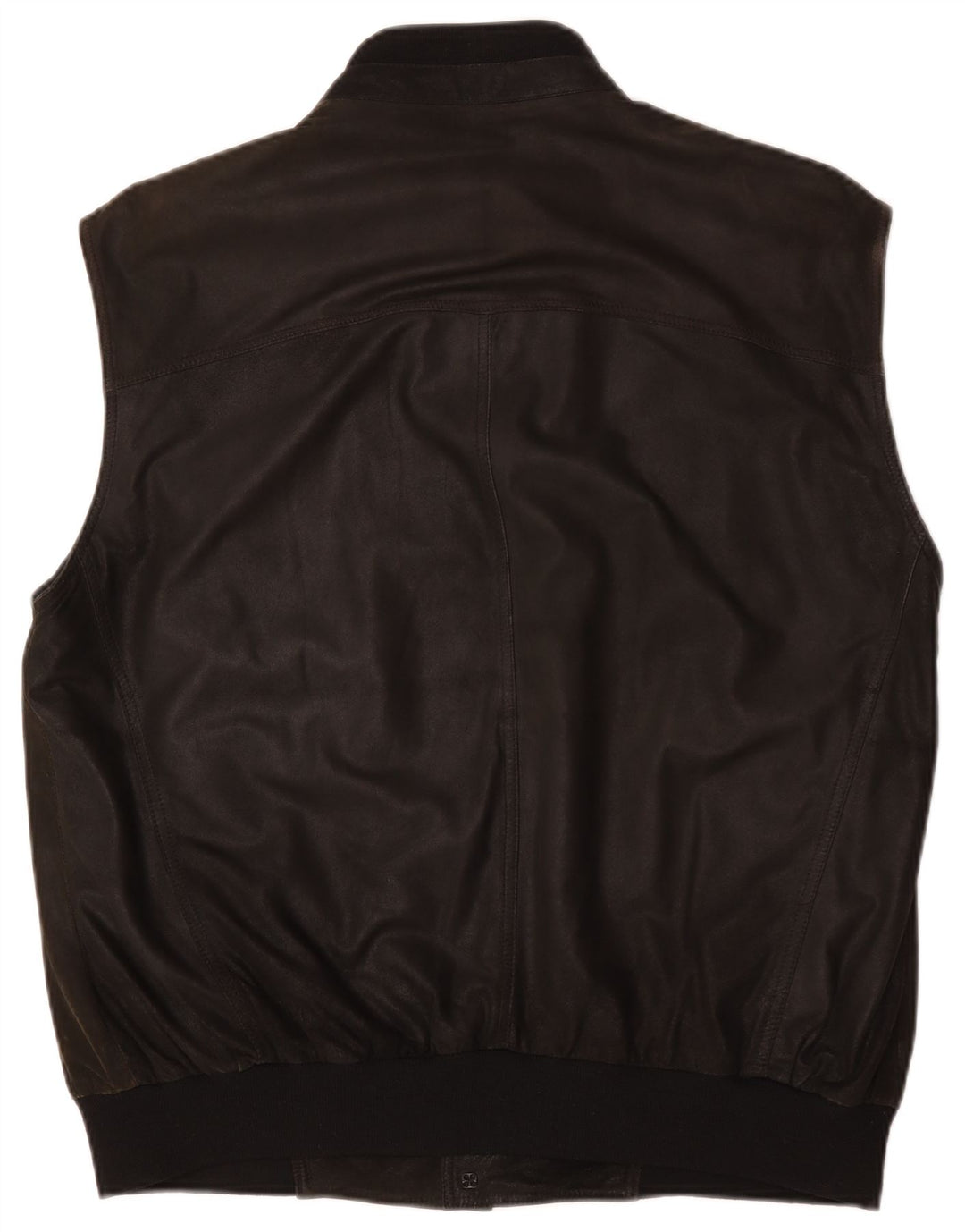 Colete masculino de couro Striwa IT 58 4XL couro preto