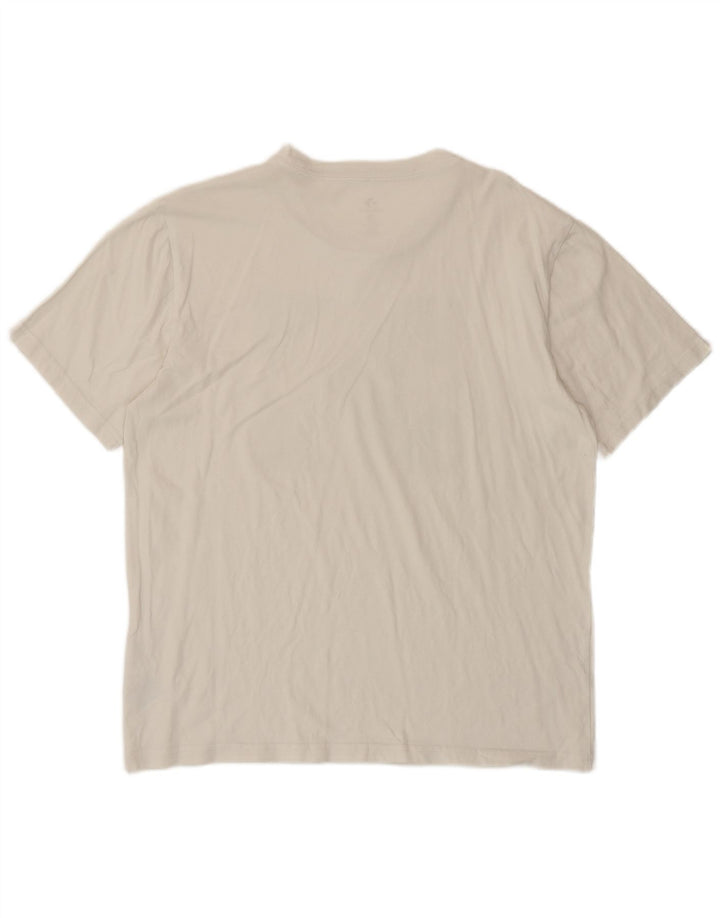 Converse Mens Graphic T-Shirt Top Médio Algodão Branco