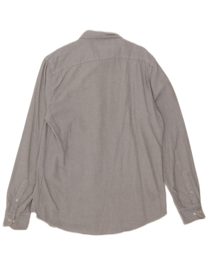 Camisa masculina Massimo Dutti cinza médio