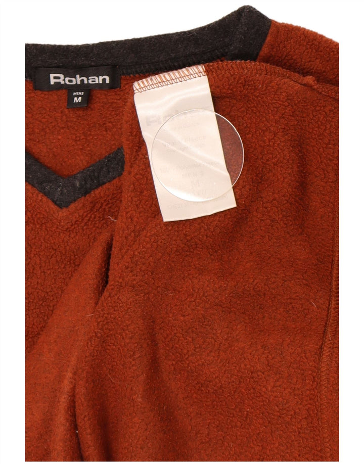 Rohan Mens Fleece Top Manga Longa Médio Marrom Poliéster