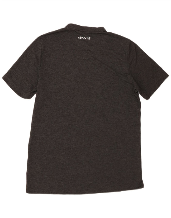 Adidas Mens Climachill Camiseta Top Cinza Médio Poliéster