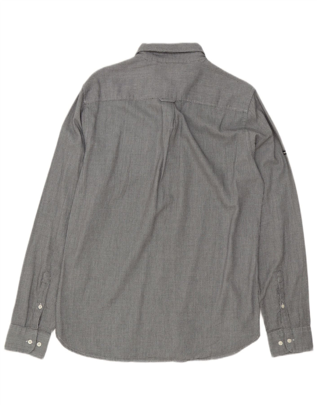 Camisa masculina Superdry algodão cinza médio