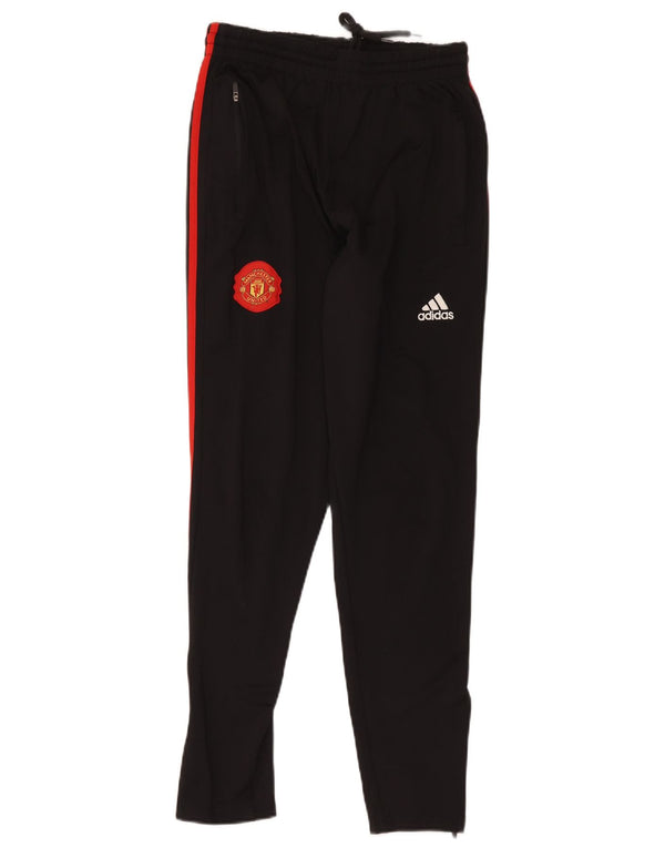 Adidas Mulher Manchester United Calças de treino Reino Unido 12 Médio Preto