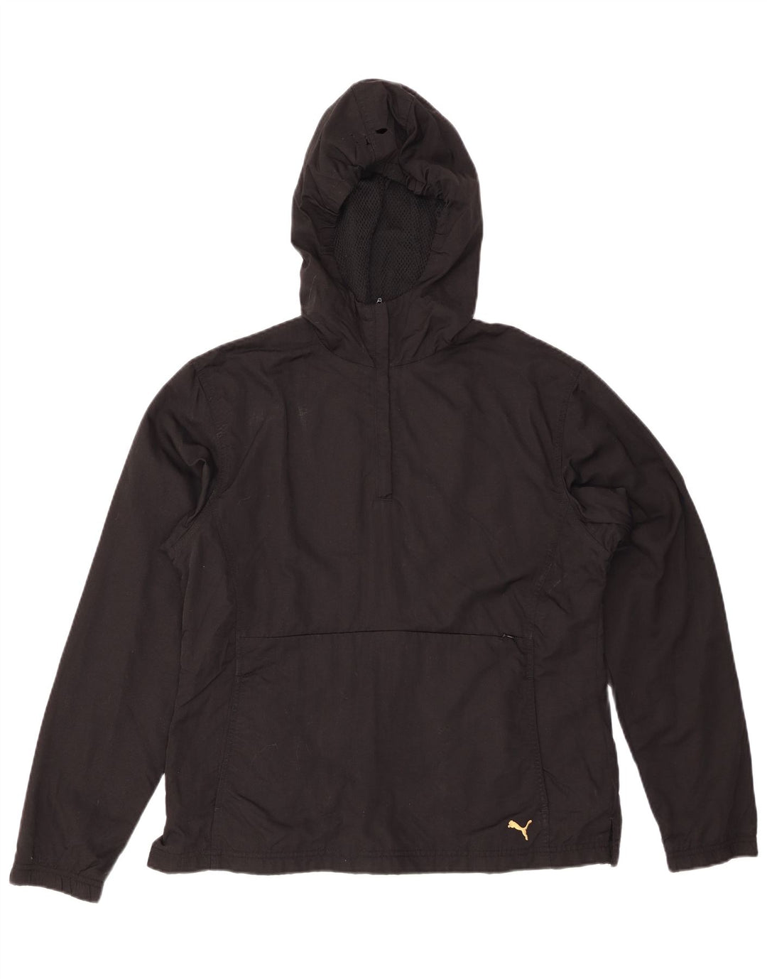 PUMA Jaqueta Anorak Feminina com Capuz Reino Unido 14 Grande Nylon Preto
