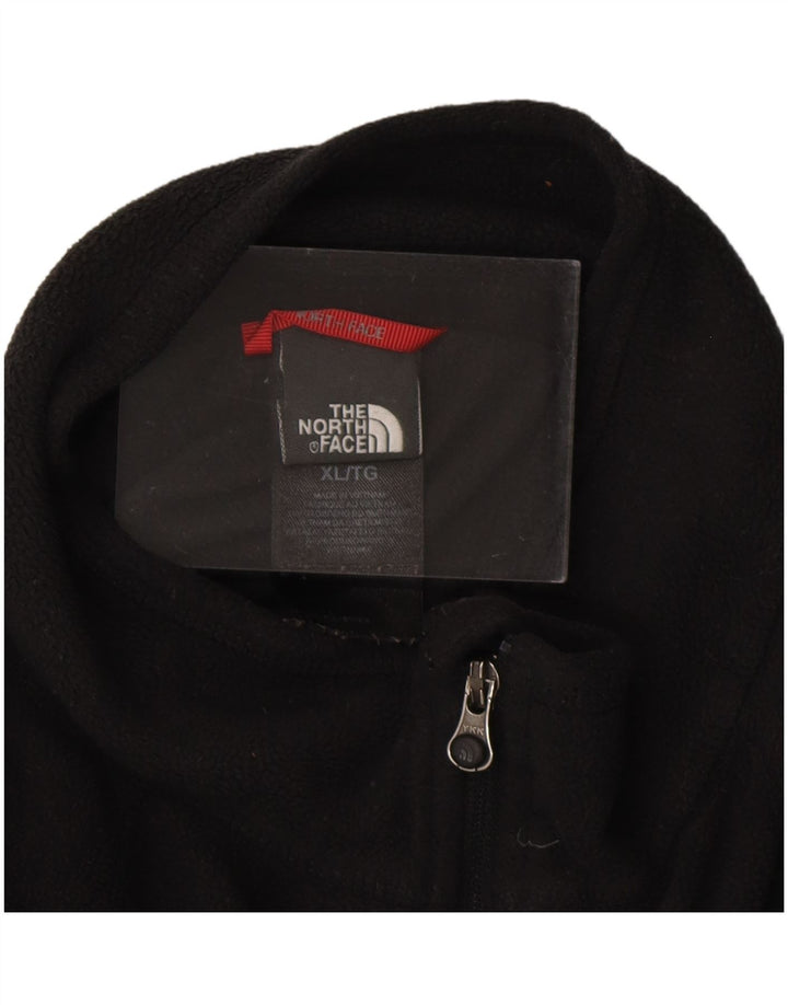 Suéter de lã feminino The North Face com zíper e gola UK 18 XL preto poliéster