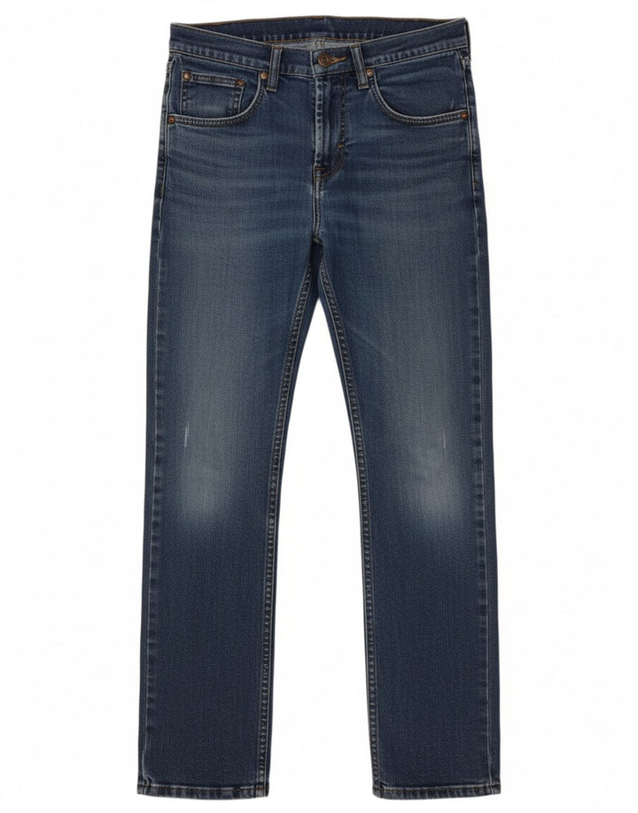 WRANGLER Jeans feminino slim reto W28 L30 algodão azul