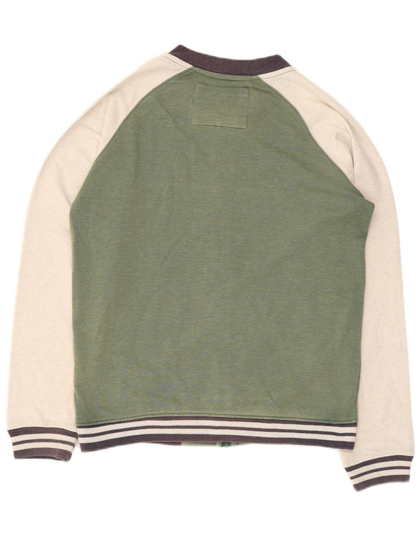 Jaqueta Quiksilver Meninos Treino Top 13-14 Anos XL Verde Colourblock