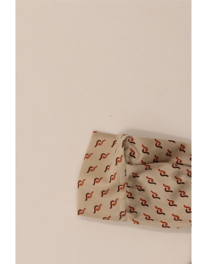 Pulôver feminino VINTAGE Reino Unido 16 grande bege geométrico