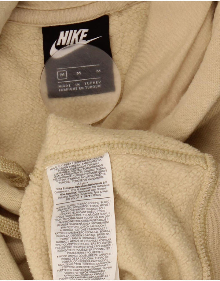 Nike Mens Hoodie Jumper Médio Bege Algodão