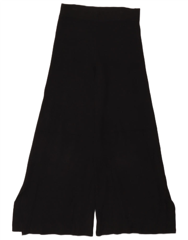 Calça feminina Zara Flare casual médio W28 L29 preta viscose