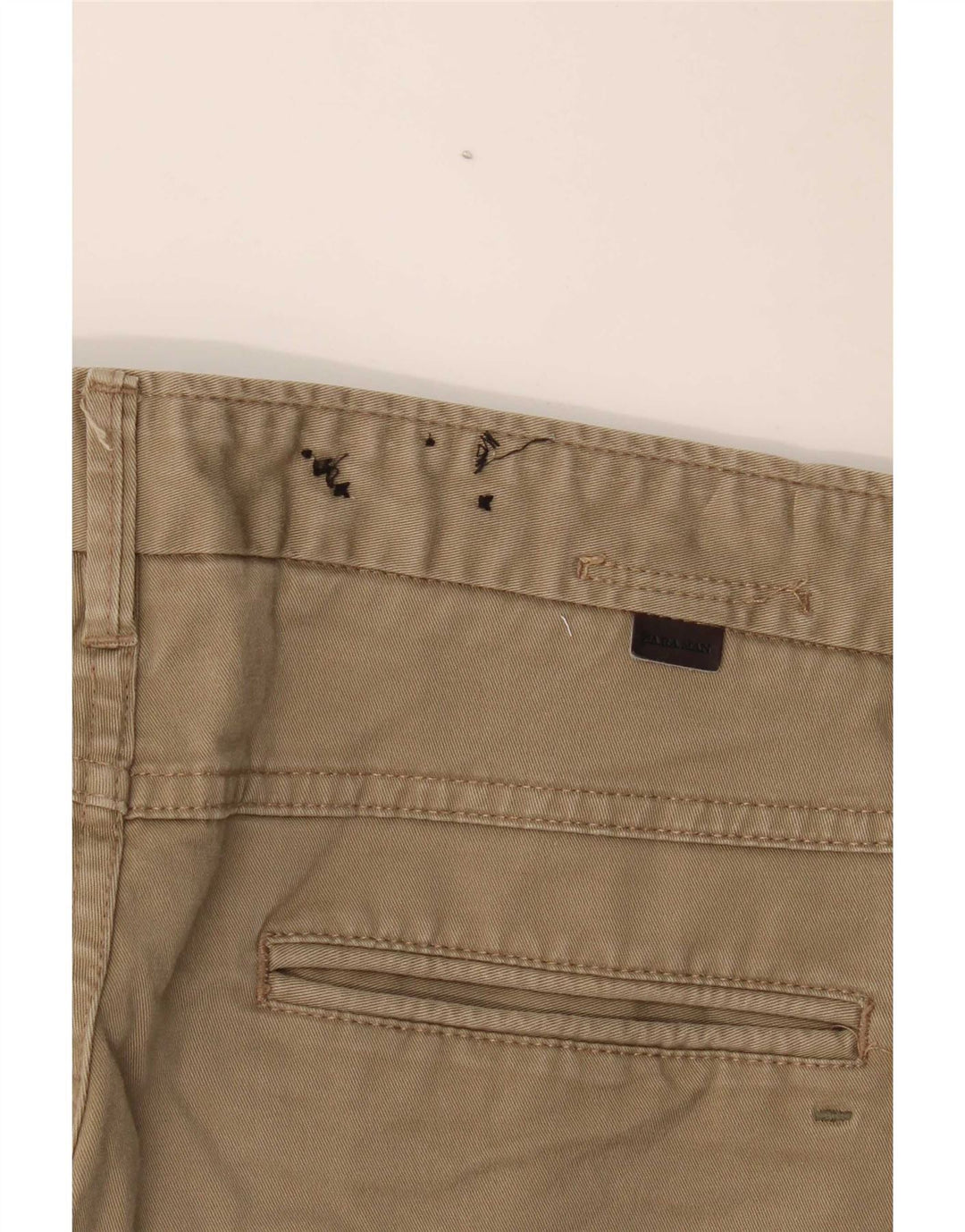 Zara Mens Slim Chino Calças EU 40 Médio W31 L31 Caqui