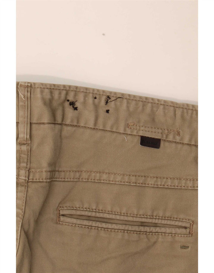 Zara Mens Slim Chino Calças EU 40 Médio W31 L31 Caqui