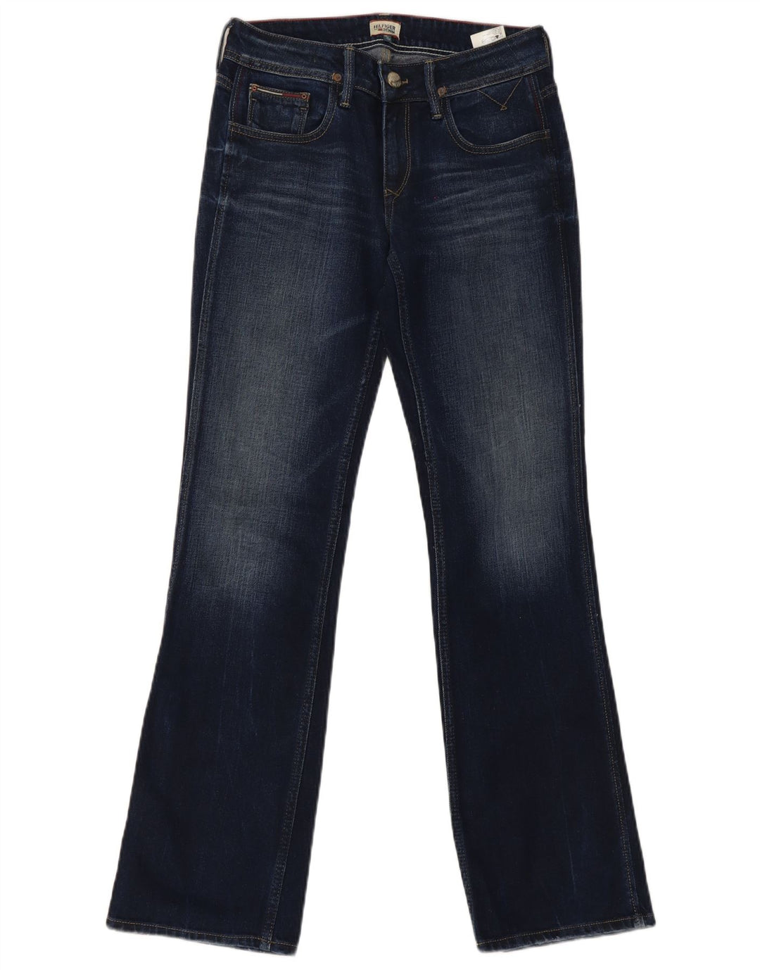 Jeans feminino Tommy Hilfiger Bootcut W29 L32 azul marinho algodão